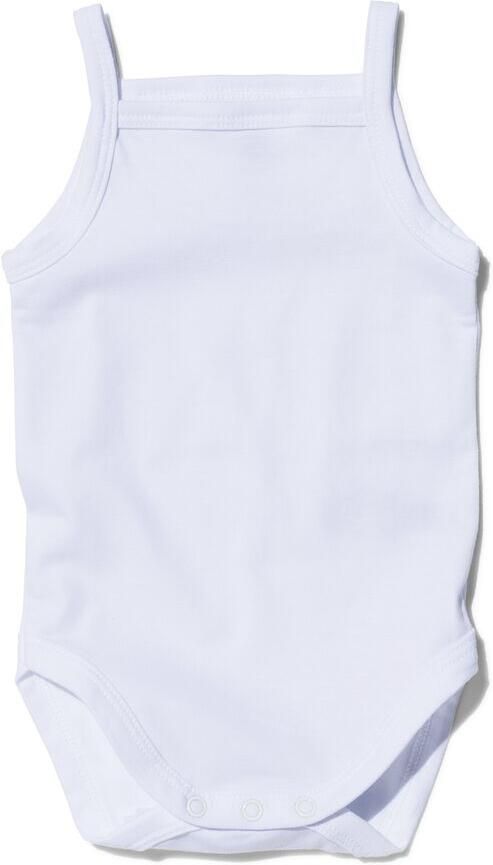 HEMA Romper Organic Katoen Stretch Spaghettibandjes 2 Stuks Wit - Foto 2