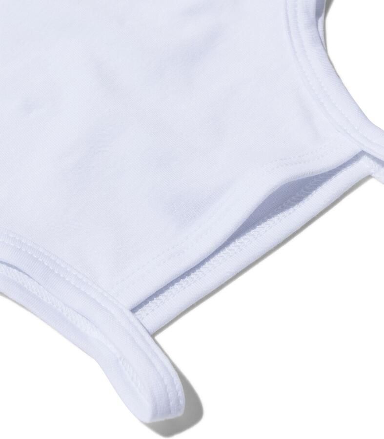HEMA Romper Organic Katoen Stretch Spaghettibandjes 2 Stuks Wit - Foto 3
