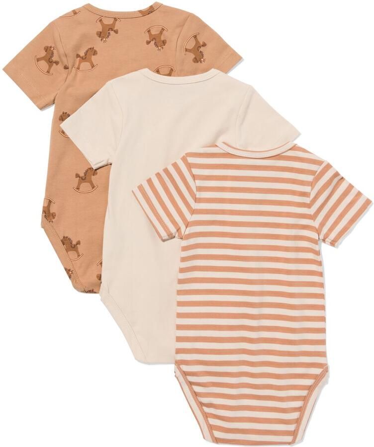 HEMA Rompers Hobbelpaard 3 Stuks Bruin (bruin) - Foto 2