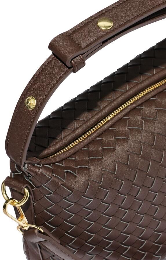 HEMA Schoudertas 25x11x27cm Multidraagbaar Imitatieleer Bruin (bruin) - Foto 2