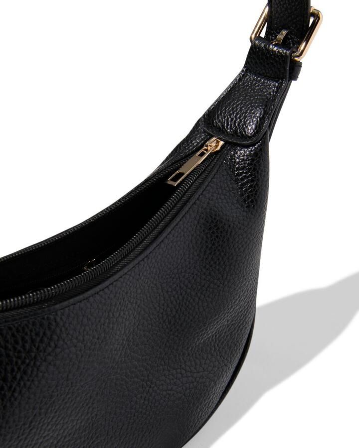 HEMA Schoudertas Imitatieleer Zwart