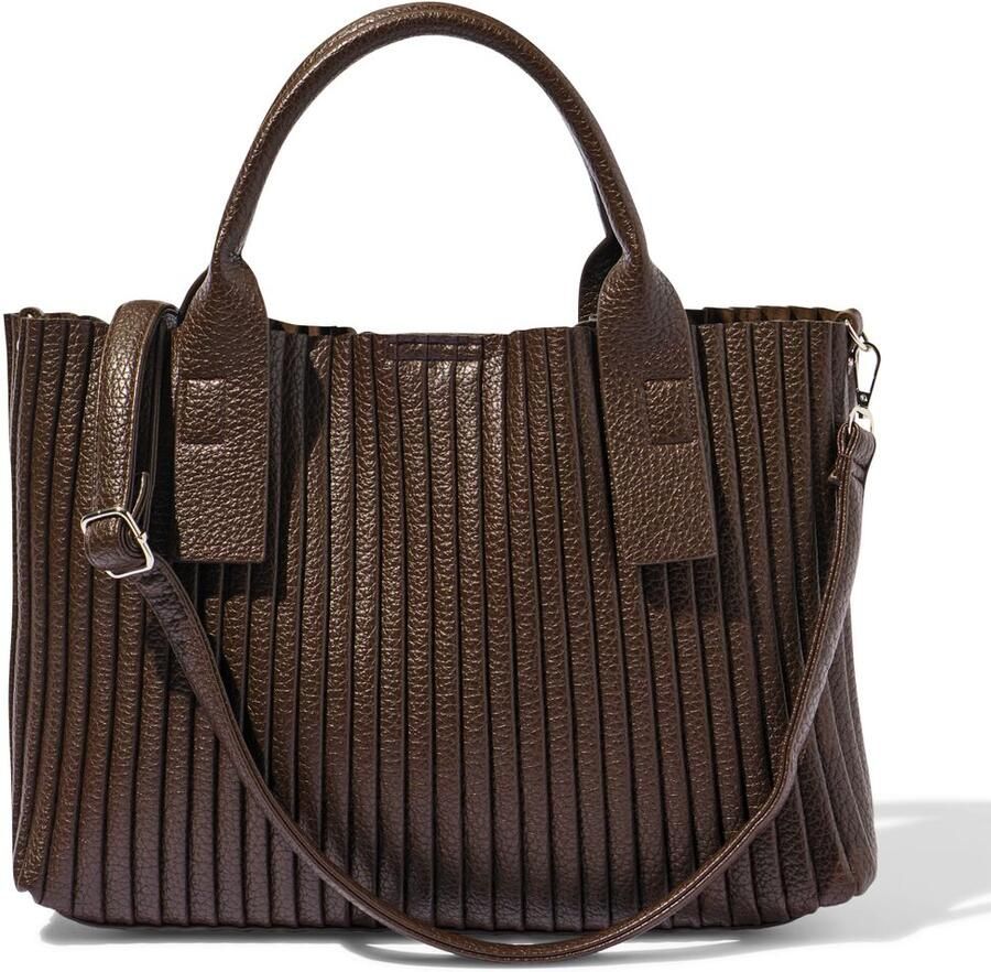 HEMA Shopper 37x9x26cm Imitatieleer (bruin)