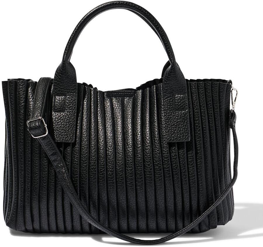 HEMA Shopper 37x9x26cm Imitatieleer (zwart)