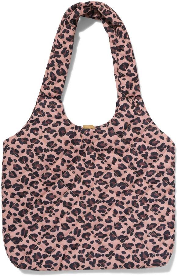 HEMA Shopper 45x32x13cm Luipaard (bruin)