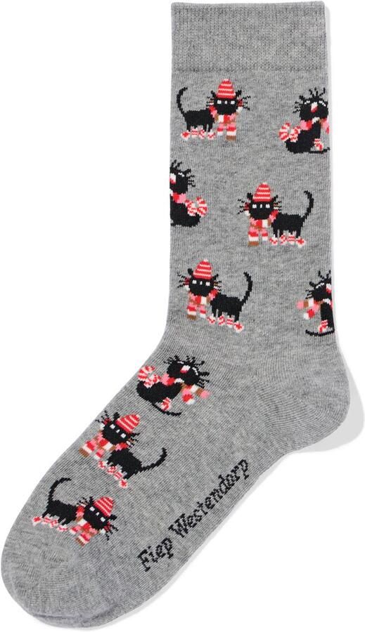 HEMA Siepie Damessokken Grijsmelange (grijsmelange) - Foto 2