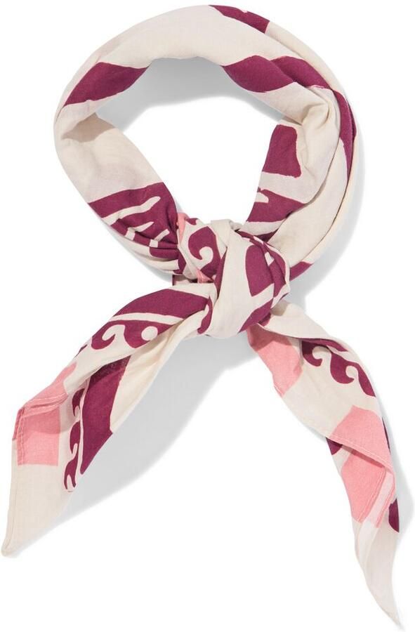 HEMA Sjaal 60x60cm Katoen Strand (roze) - Foto 2