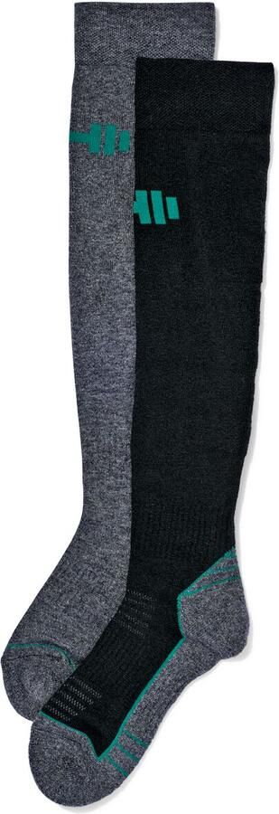 HEMA Skisokken 2-pack Zwart (zwart) - Foto 2