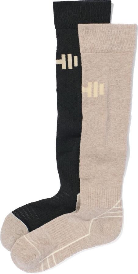 HEMA Skisokken Met Wol 2 Paar Zwart (zwart) - Foto 2