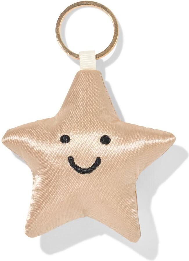 HEMA Sleutelhanger 7x6cm Ster Met Gezichtje Goud - Foto 2