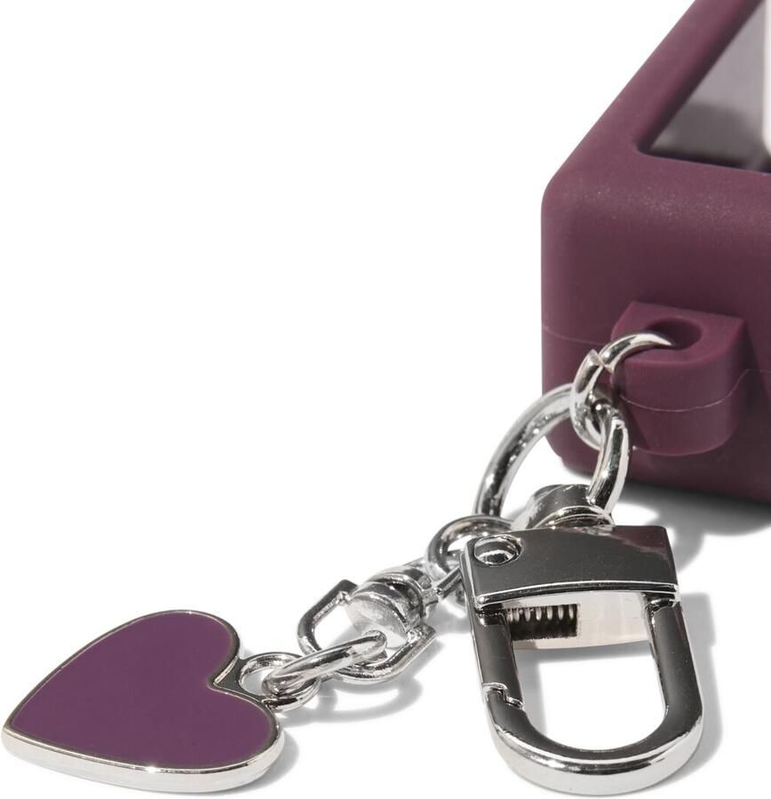 HEMA Sleutelhanger Lipstickhouder Siliconen Met Hartbedel - Foto 2