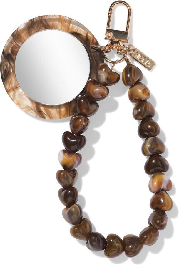 HEMA Sleutelhanger Spiegel Bruin
