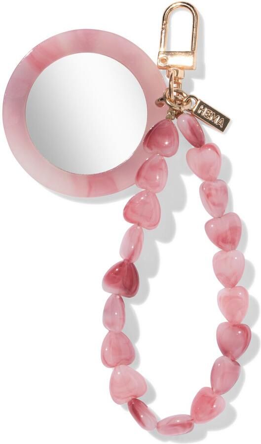 HEMA Sleutelhanger Spiegel Roze