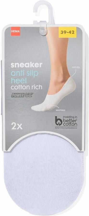HEMA Sneakersokken 2 Paar Wit (wit)
