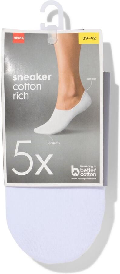 HEMA Sneakersokken 5 Paar Wit (wit) - Foto 4