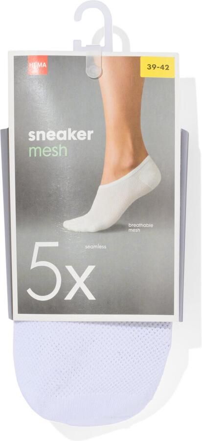 HEMA Sneakersokken 5 Paar Wit (wit) - Foto 2