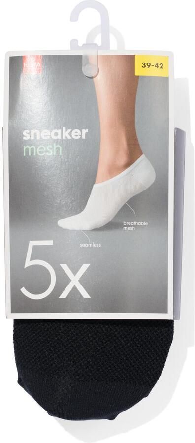 HEMA Sneakersokken 5 Paar Zwart (zwart) - Foto 2