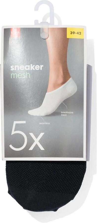 HEMA Sneakersokken 5 Paar Zwart (zwart)