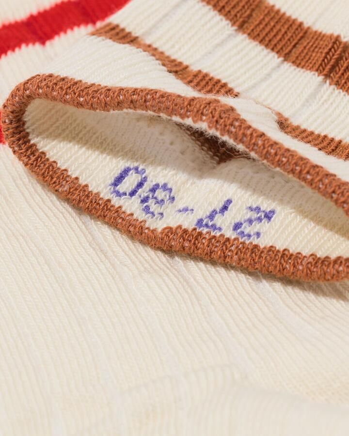 HEMA Sokken Met Katoen Rib Strepen 5 Paar Gebroken Wit (gebroken wit) - Foto 1