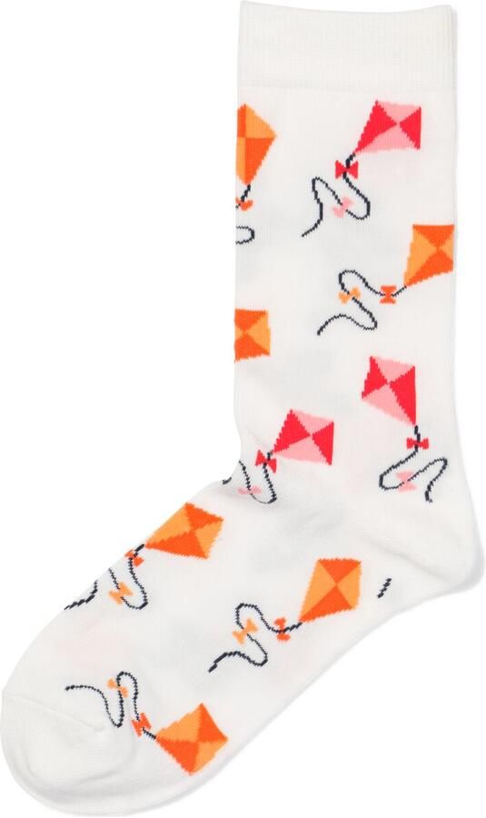 HEMA Sokken Voor Volwassenen 'go With The Flow' Gebroken Wit (gebroken wit)