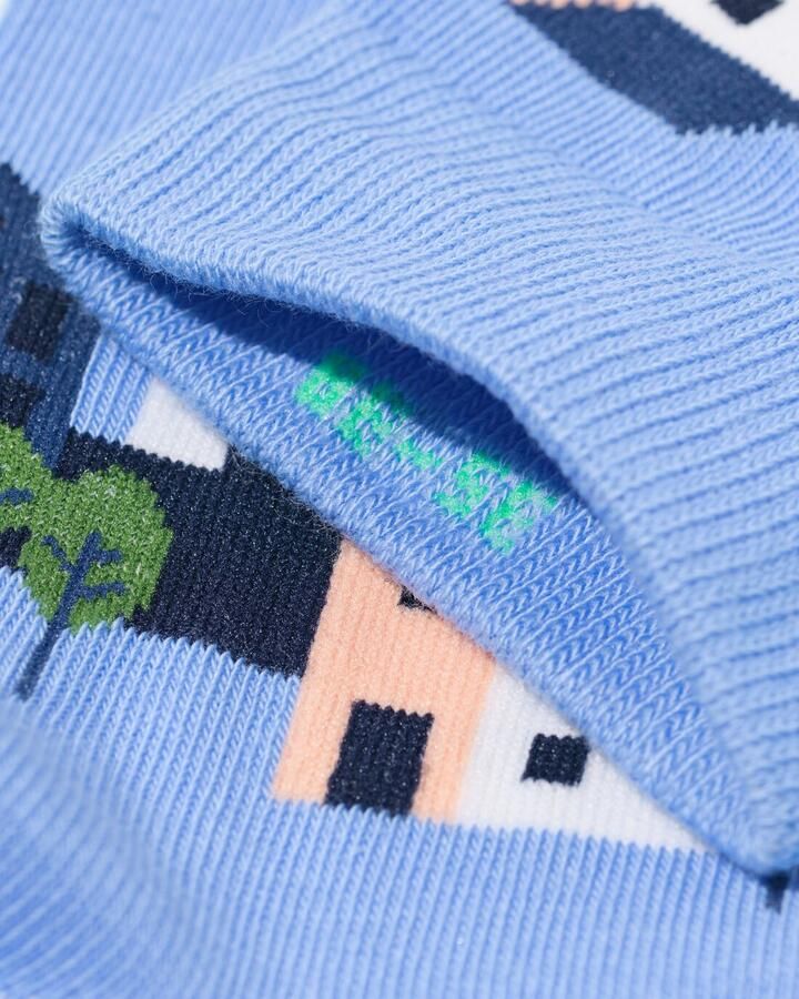 HEMA Sokken Voor Volwassenen 'happy Home' Blauw (blauw) - Foto 2