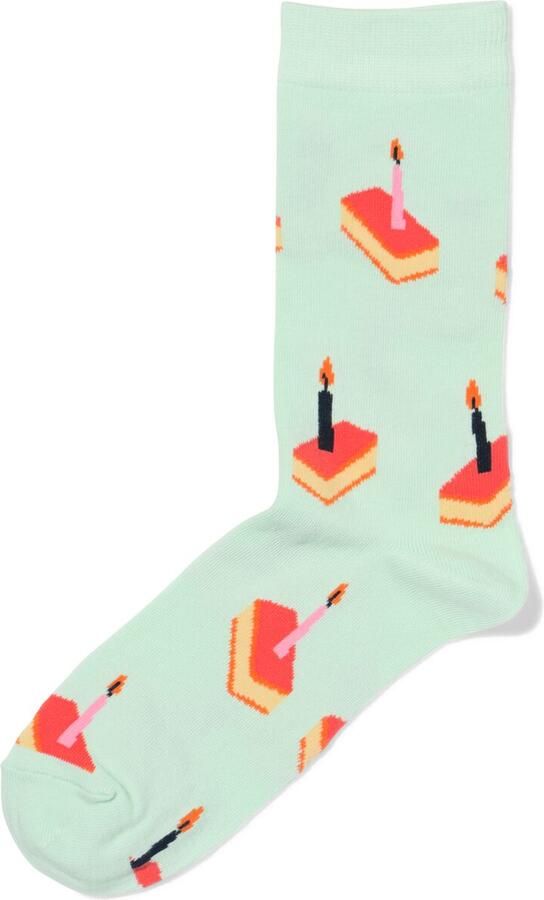 HEMA Sokken Voor Volwassenen 'it's Your Day' Felgroen (felgroen) - Foto 3