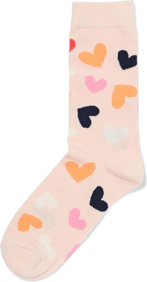 HEMA Sokken Voor Volwassenen 'lots Of Love' Lichtroze (lichtroze) - Foto 3