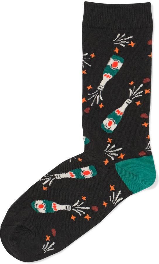 HEMA Sokken Voor Volwassenen 'make It Pop' Zwart (zwart) - Foto 3