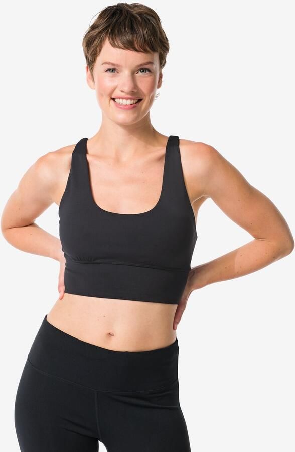 HEMA Sport Bh Light Support Zwart (zwart) - Foto 3