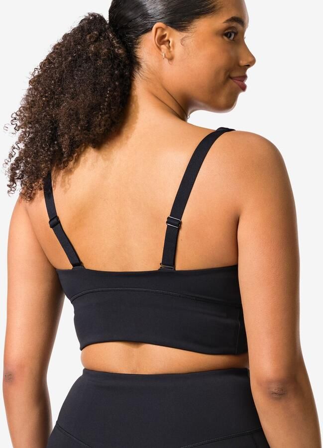 HEMA Sportbh Light Support Zonder Beugel Zwart (zwart) - Foto 2