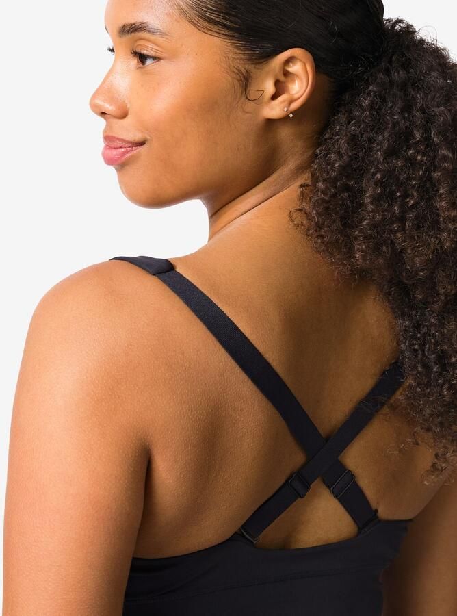 HEMA Sportbh Light Support Zonder Beugel Zwart (zwart)
