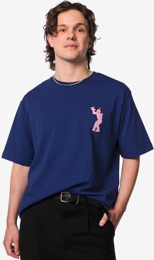 HEMA T-shirt Voor Volwassenen Pride Donkerblauw (donkerblauw)