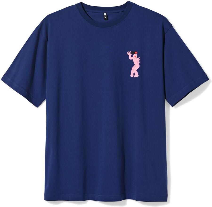 HEMA T-shirt Voor Volwassenen Pride Donkerblauw (donkerblauw) - Foto 2