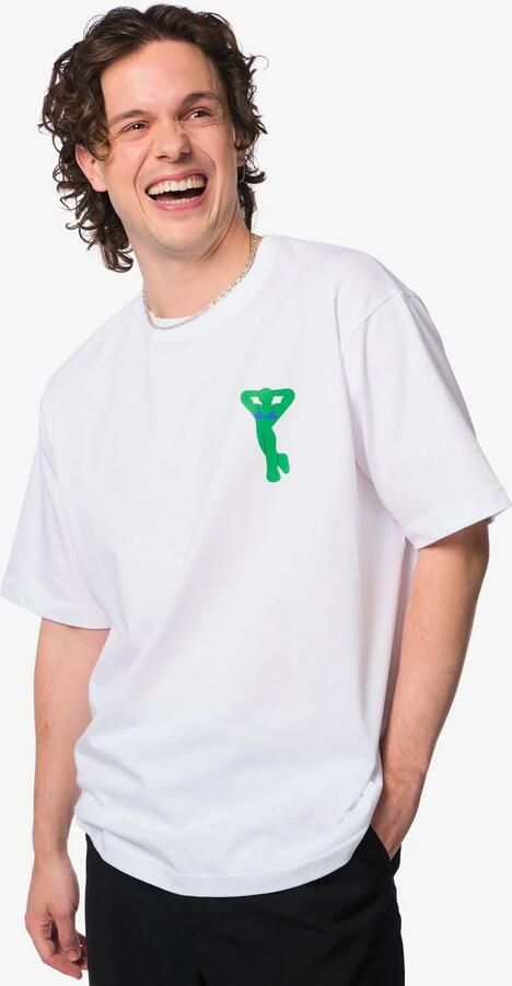 HEMA T-shirt Voor Volwassenen Pride Wit (wit)