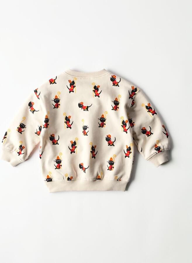 HEMA Takkie Babytrui Sweatstof Ecru - Foto 2