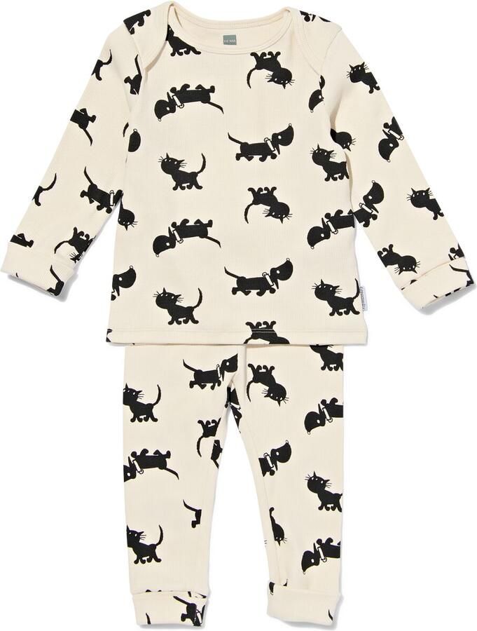 HEMA Takkie En Siepie Baby Meegroeipyjama Gebroken Wit (gebroken wit)