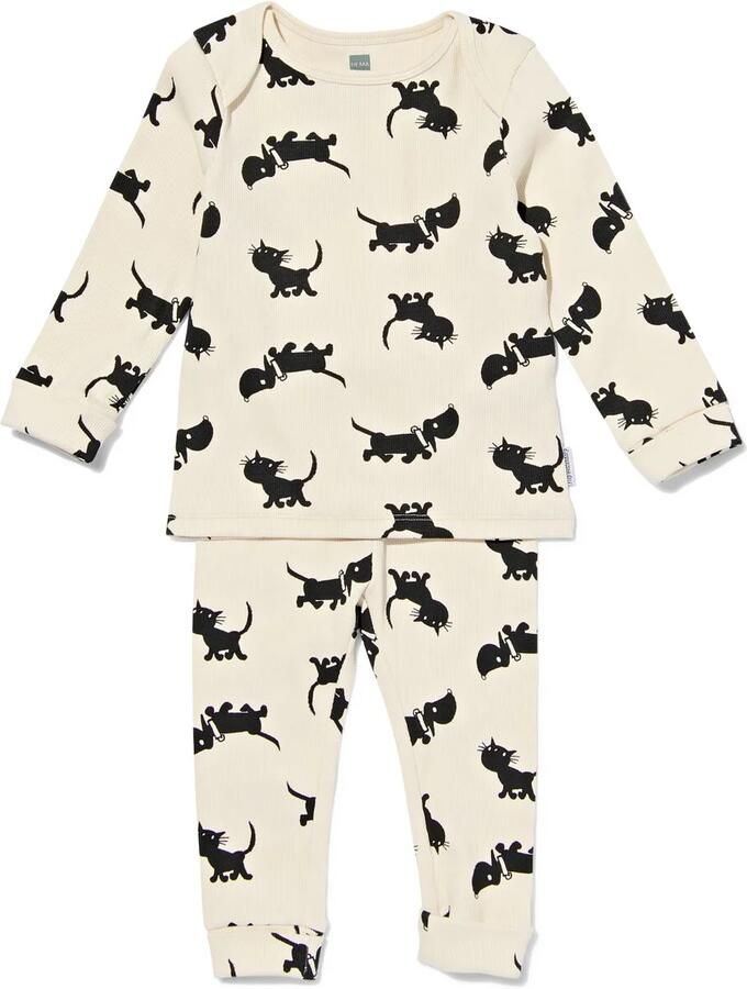 HEMA Takkie En Siepie Baby Meegroeipyjama Gebroken Wit (gebroken wit)
