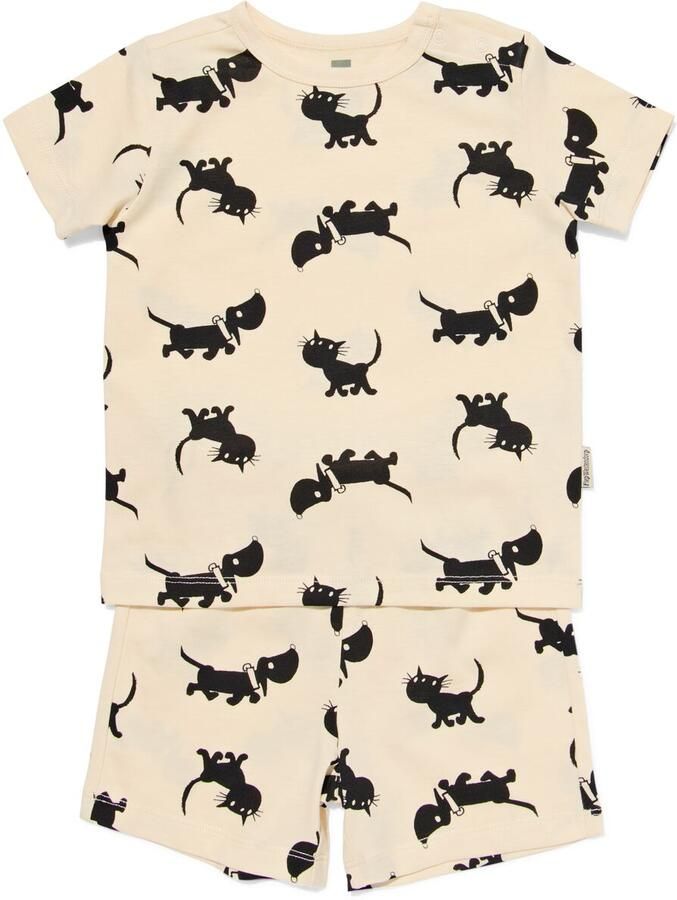 HEMA Takkie En Siepie Babyshortama Gebroken Wit (gebroken wit)