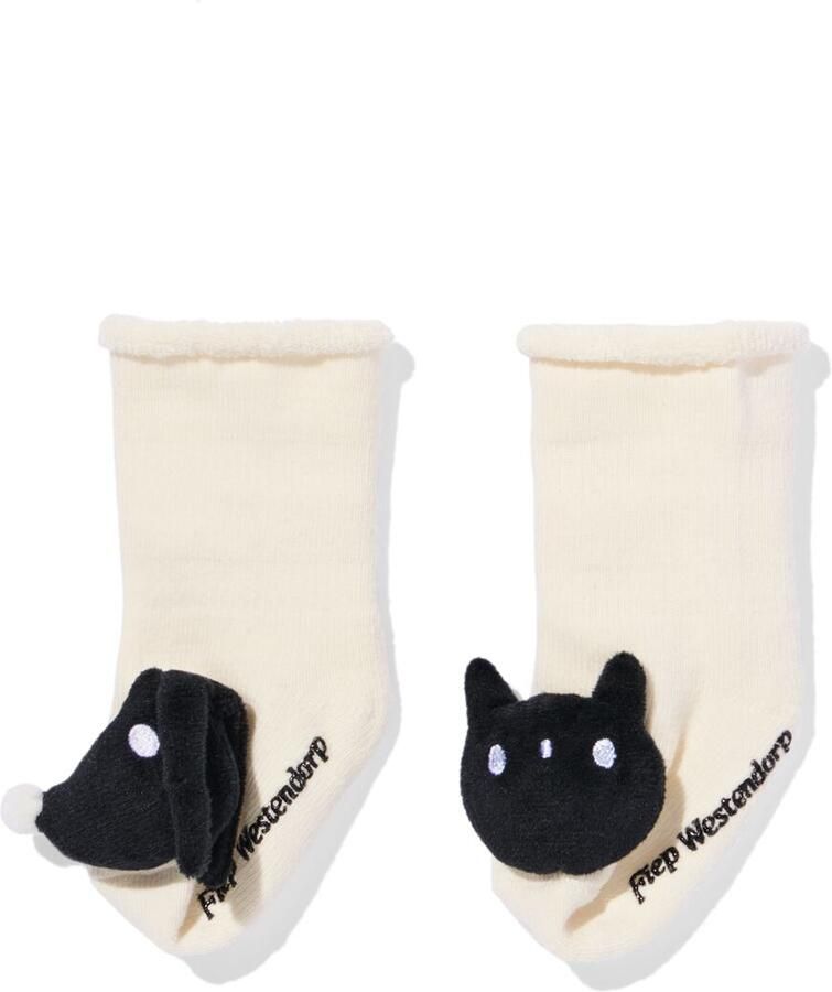HEMA Takkie En Siepie Babysokken Met Belletje Beige