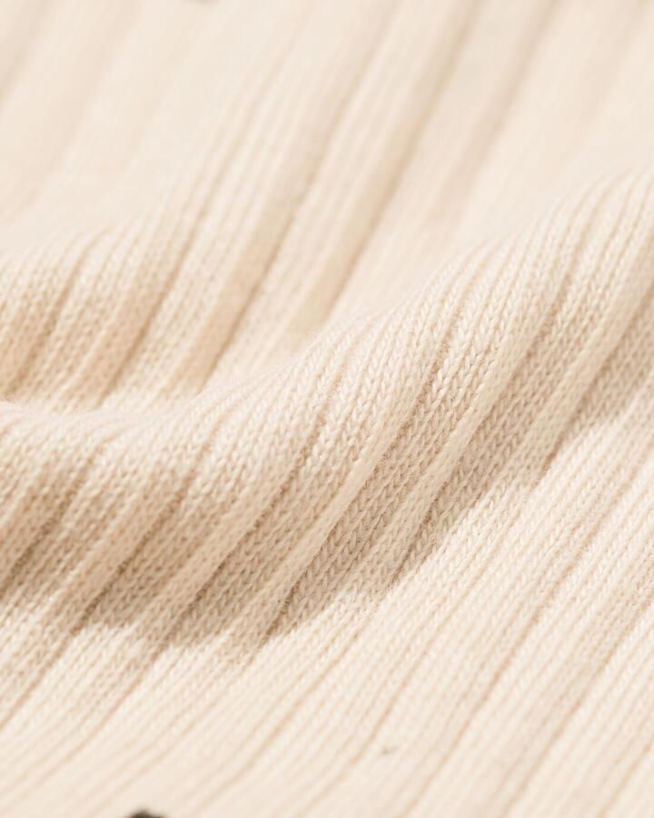 HEMA Takkie En Siepie Newborn T-shirt Rib Ecru (ecru)