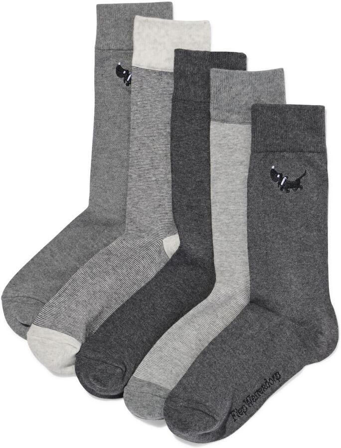 HEMA Takkie Herensokken 5 Paar Grijsmelange (grijsmelange)