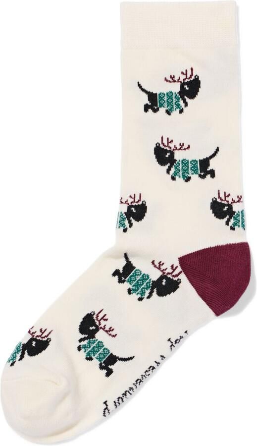 HEMA Takkie Herensokken Rendier Beige (beige) - Foto 2