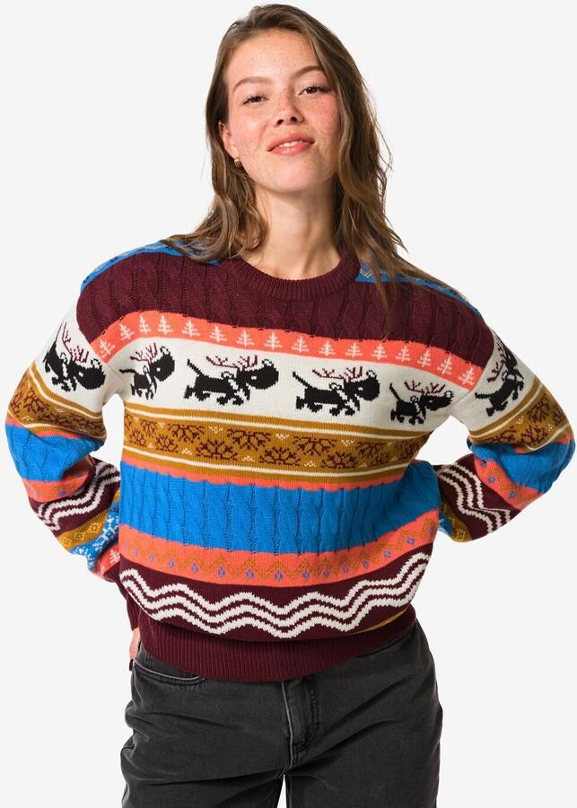HEMA Takkie Kersttrui Voor Volwassenen Multi (multi) - Foto 2