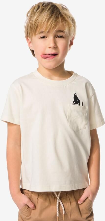 HEMA Takkie Kinder T-shirt Wit (wit)