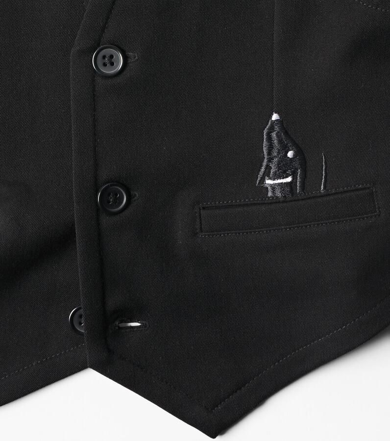 HEMA Takkie Kindergilet Piqué Zwart - Foto 2