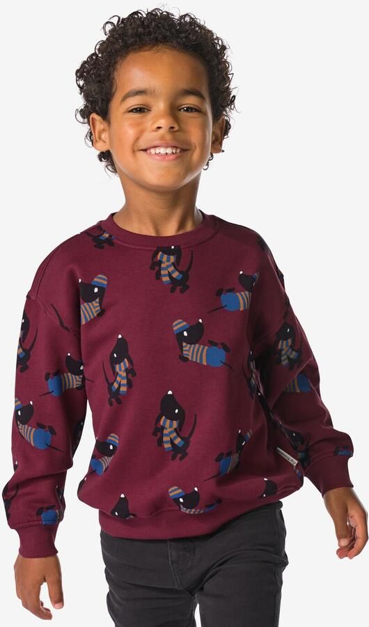 HEMA Takkie Kindersweater Bordeauxrood (bordeauxrood) - Foto 2