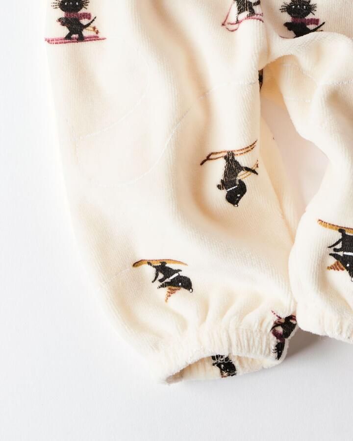 HEMA Takkie Newborn Broek Comfy Fit Velours Ecru - Foto 2