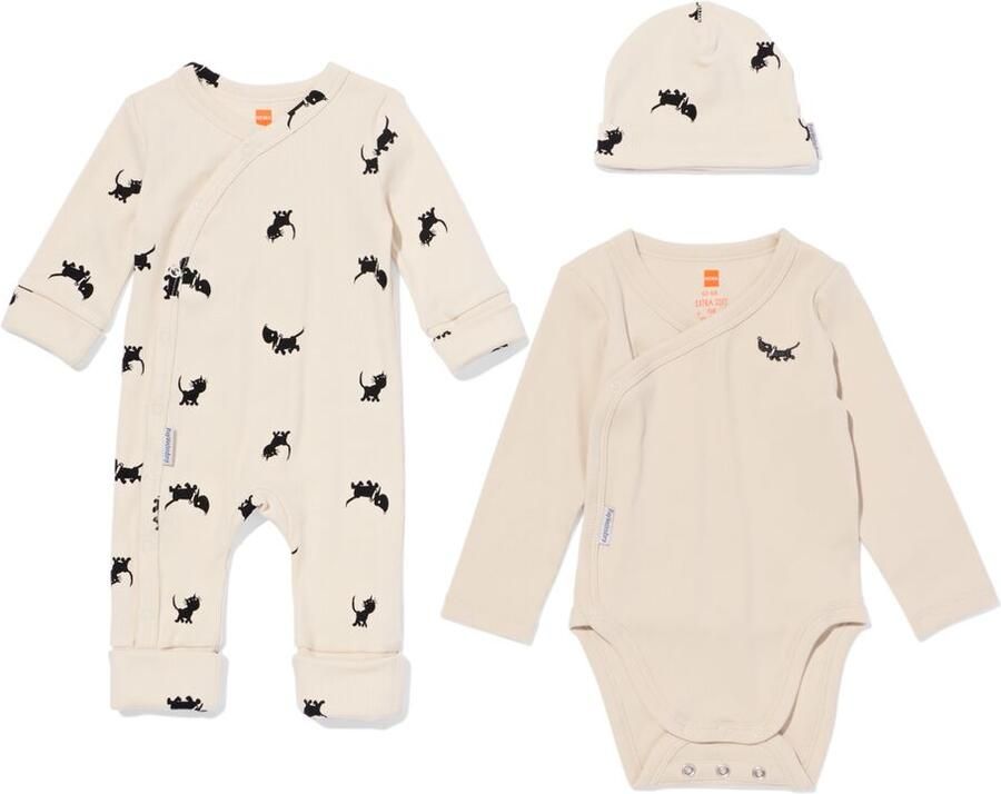 HEMA Takkie Newborn Kledingset Rib Ecru (ecru) - Foto 2