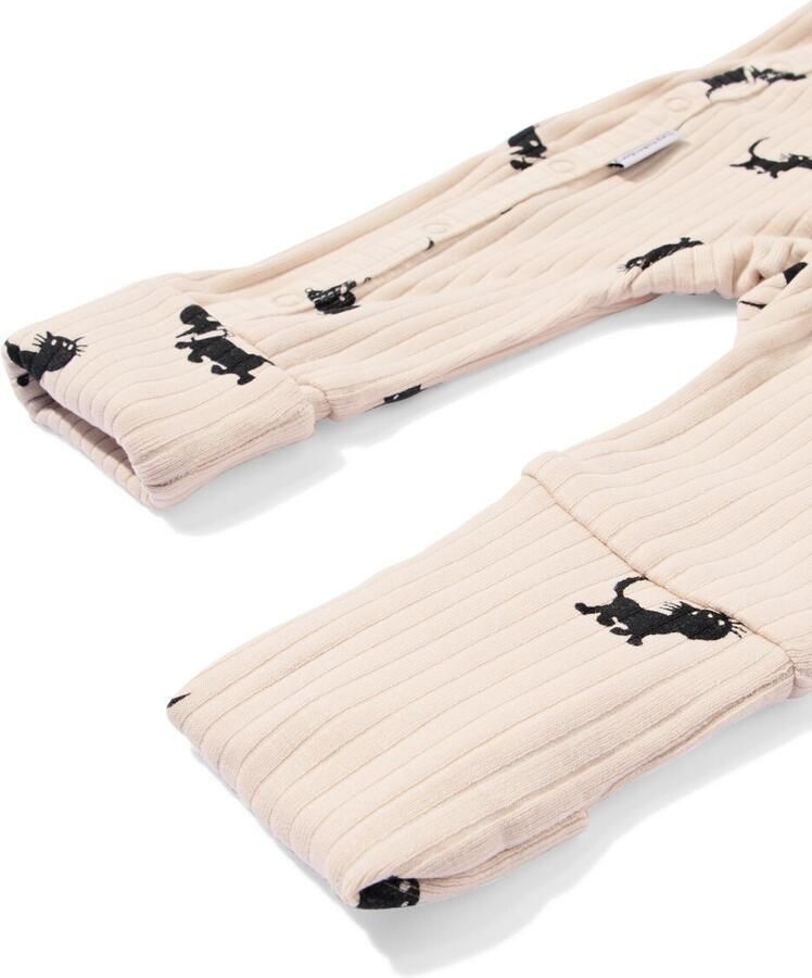 HEMA Takkie Newborn Meegroei Boxpakje LENZING™ ECOVERO™ Rib Ecru (ecru)