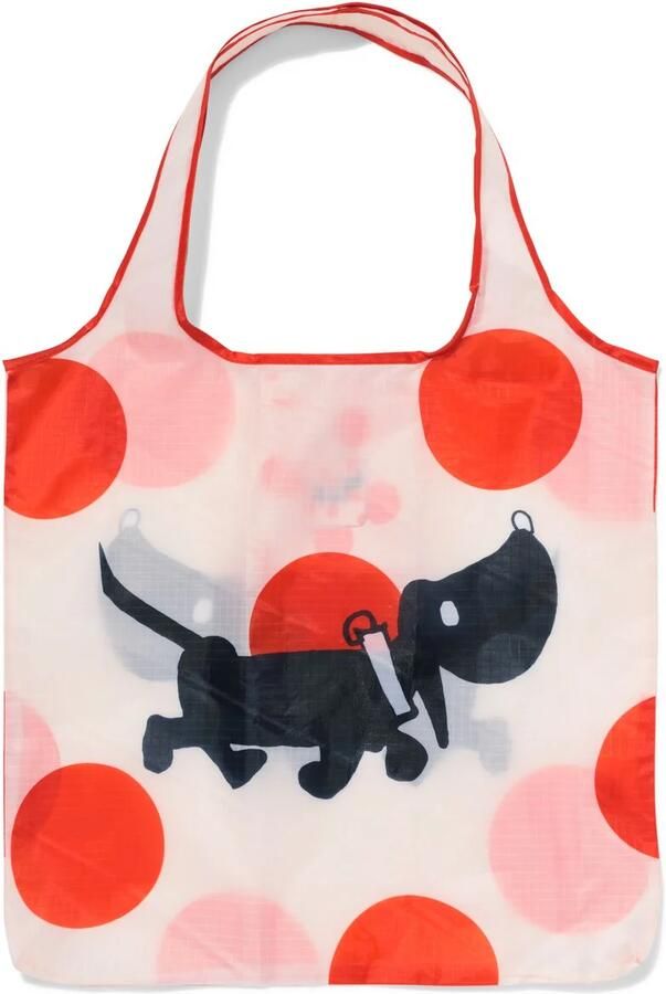 HEMA Takkie Opvouwbare Boodschappentas M 40x58.5cm Stippen (multi)