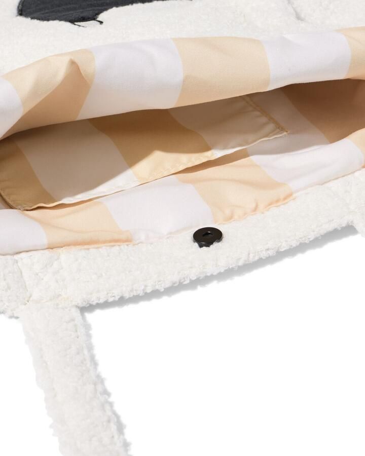 HEMA Takkie Schoudertas 42x36cm Teddy Wit